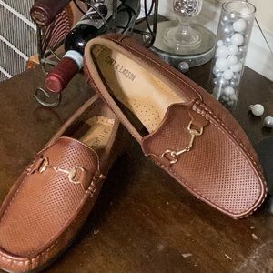 Synthetic leather upper loafers